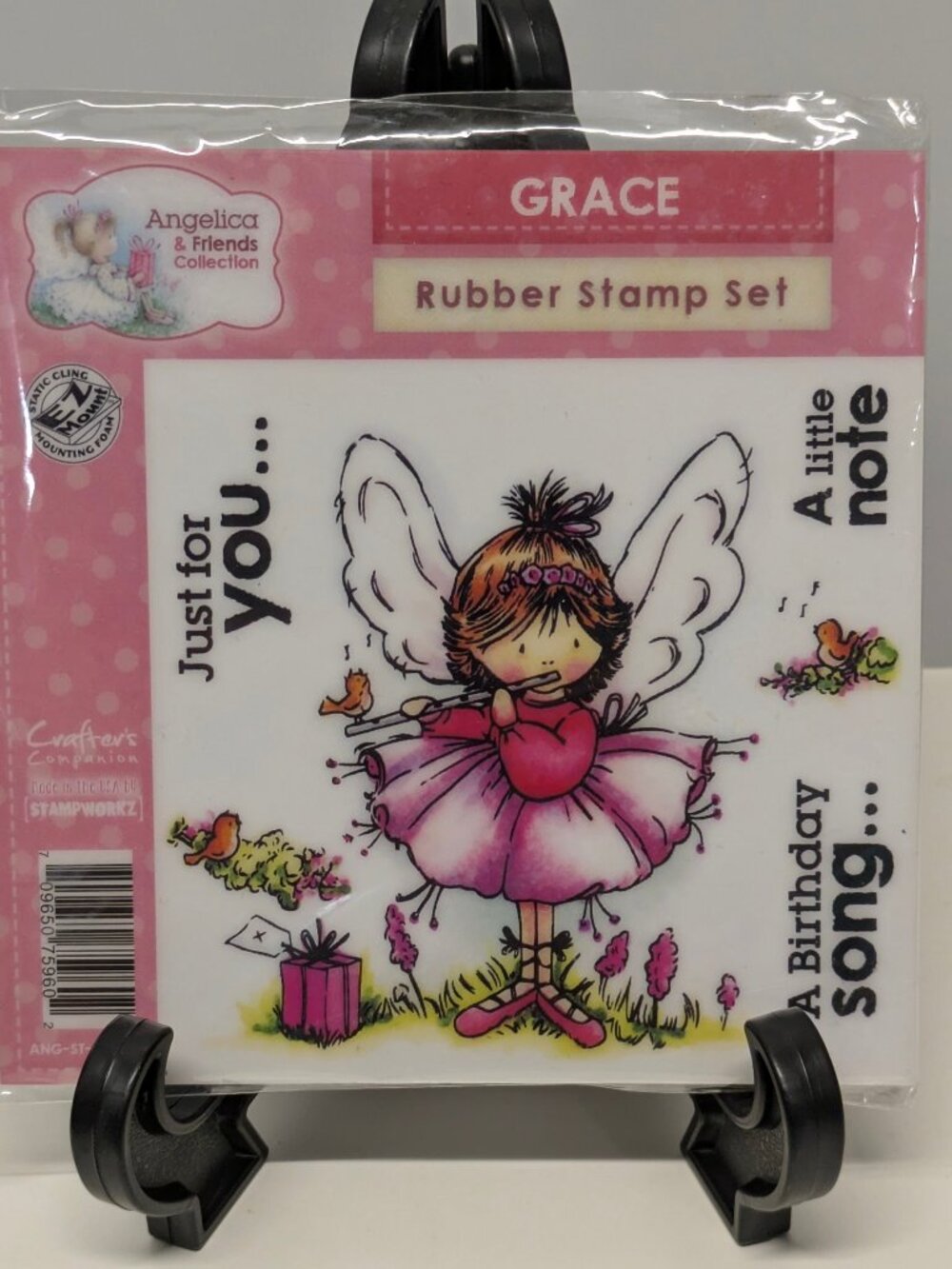 NEW! Angelica & Friends "Grace" Rubber Stamping Set